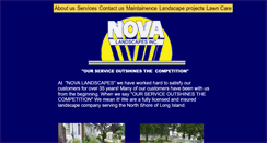 Desktop Screenshot of novalandscapes.com